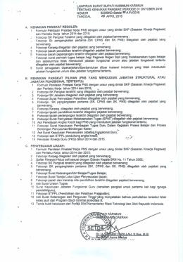 Surat Bupati Karimun Tentang Kenaikan Pangkat Priode 01 Oktober