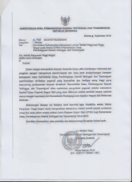 Page 1 - - kementerian besa, pewaansuna daerahtertinggal dan