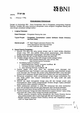 Page 1 Jakarta, No. > NG BNI 29 SEP 1li: : PFA/3.2/ 11334