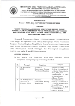 Page 1 *. KEMENTERIAN DESA, PEMBANGUNAN DAERAH