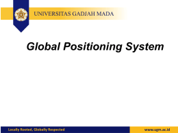 Global Positioning System - eLisa UGM