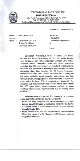 Page 1 Nomor Lampiran : Perihal PEMERINTAH KABUPATEN