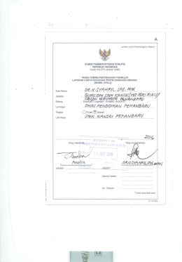 Page 1 KOMSI PEMBERANTASAN KORUPSI REPUBLIK