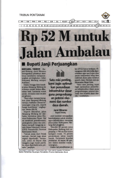Page 1 TRIBUN PONTIANAK A:N JAN FEB | MAR | APR | MEI | JUN