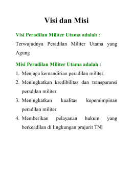 Visi dan Misi - Internal PPID TNI › Log In