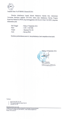 disini - Fakultas Ilmu Administrasi