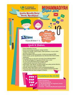 Lomba Menulis Surat untuk Mendikbud