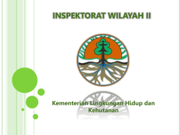 Profil Inspektorat Wilayah II - ITJEN