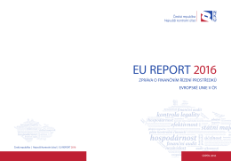 EU report 2016 - Nejvyšší kontrolní úřad