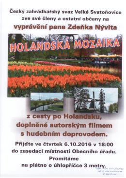 Holandsk&aacute; mozaika - Velk&eacute; Svatoňovice