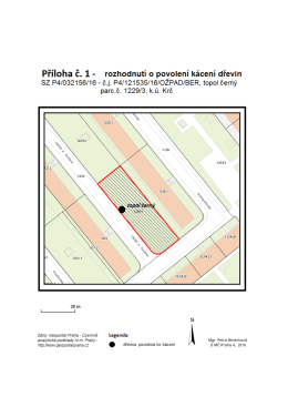 Page 1 Příloha č. 1 – rozhodnutí o povolení kácení dřevin SZ P4