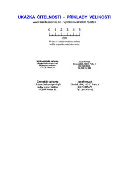 Page 1 UK&Aacute;ZKA ČITELNOSTI - PŘ&Iacute;KLADY VELIKOST&Iacute; www