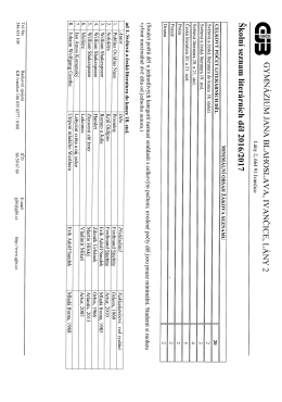 seznam - Gymnázium Jana Blahoslava