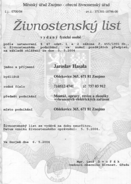 Živnostensk&yacute; list