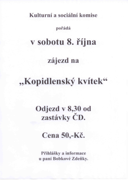 Kopidlenský kvítek