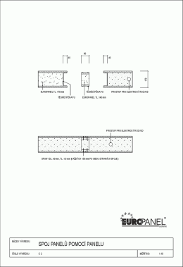 Spoj panelu pomoc&iacute; panelu