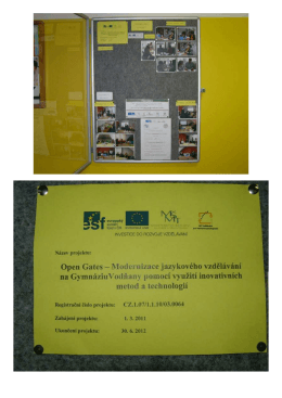 Open Gates - Müdüł`nizace jazyküvéhü vzdělávání na