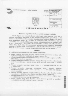 Veřejná vyhláška