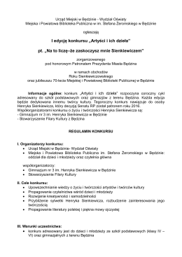 Regulamin (format PDF) - Miejska i Powiatowa Biblioteka Publiczna