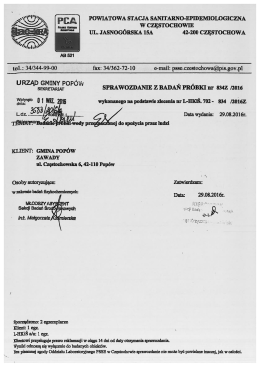 Page 1 POWIATOWA STACJA SANITARNO