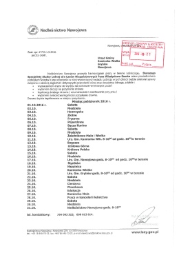 Page 1 43: * * |- 4 } Nadleśnictwo Nawojowa Znak spr:.Z.750, 1.9