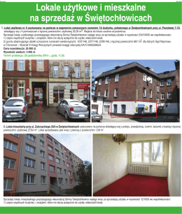 Lokale użytkowe i mieszkalne na sprzedaż w Świętochłowicach