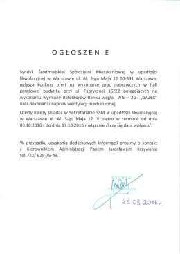 Zapytanie ofertowe.