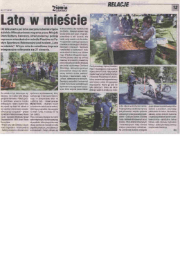 "LATO W MIEŚCIE"....... - Sp&oacute;łdzielnia Mieszkaniowa w Lubaniu