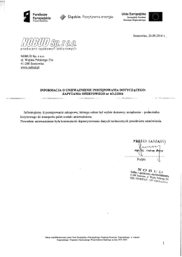 Page 1 Unia Europejska Fundusze * - 4 * * Europejskie 4% Sląskie