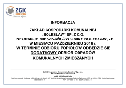 informacja - Urząd Gminy Bolesław