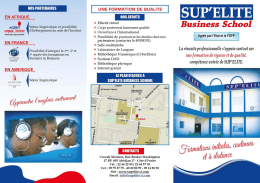 D&eacute;pliant - Sup`Elite