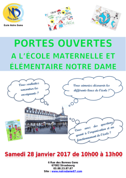 t&eacute;l&eacute;chargement du programme des portes ouvertes de l`&eacute;cole du