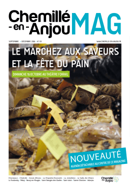 Magazine de Chemillé-en-Anjou Septembre 2016 Consulter