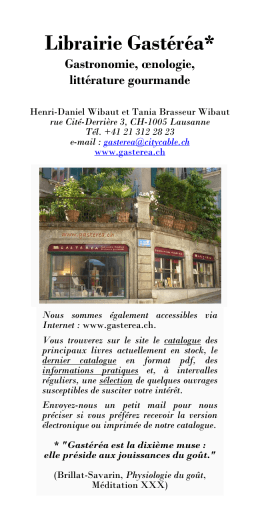 Catalogue 25 - Librairie Gastéréa