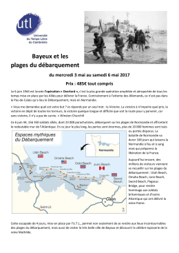 Bayeux et les plages du débarquement