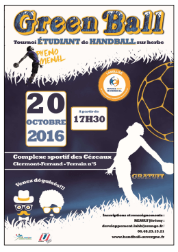 Dossier de présentation - Territoire Auvergne Handball