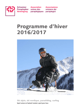Programme d`hiver 2016/2017