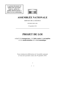 projet de loi - Assemblée nationale