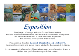 Exposition - Mairie de Gonneville Sur Honfleur