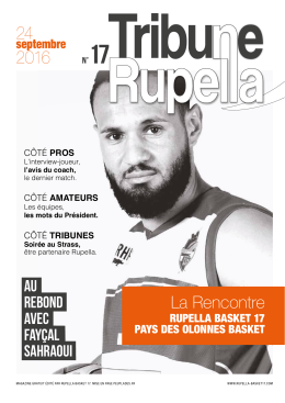 Télécharger le pdf - Rupella Basket 17