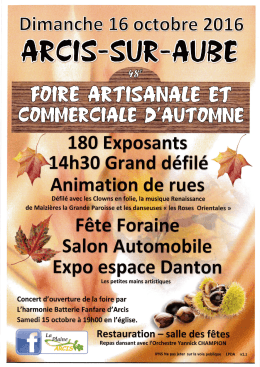 Affiche - Arcis-sur-Aube