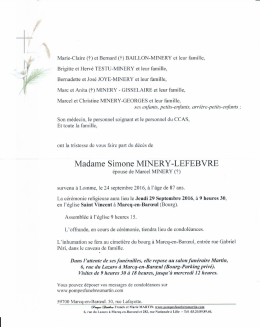 Page 1 Marie-Claire (†) et Bernard (†) BAILLON