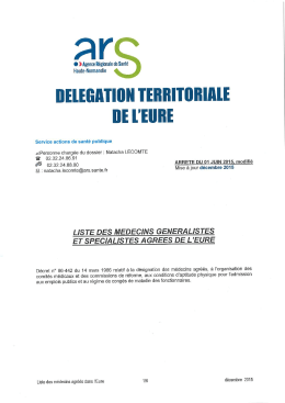 liste des m&eacute;decins agr&eacute;&eacute;s de l`Eure
