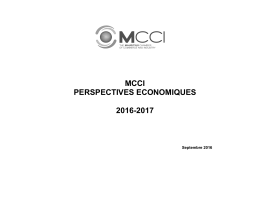 MCCI perspectives economiques 2016 2017