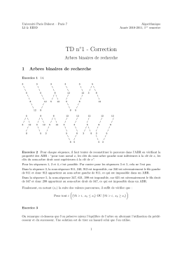 TD n 1 - Correction