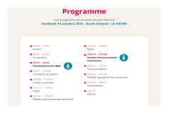 Programme - URPS infirmiers Haute