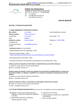 Reconstruction chenils SPA de La Louvière Bulletin des