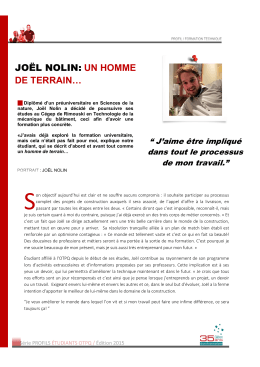 Joel Nolin - Portail étudiant
