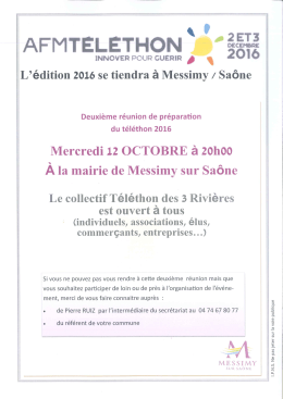 mercredi 12 octobre a la mairie de messimy sur saône