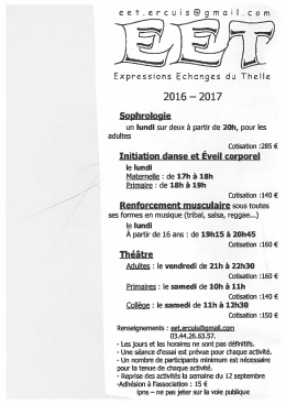 Expressions et Échanges du Thelle